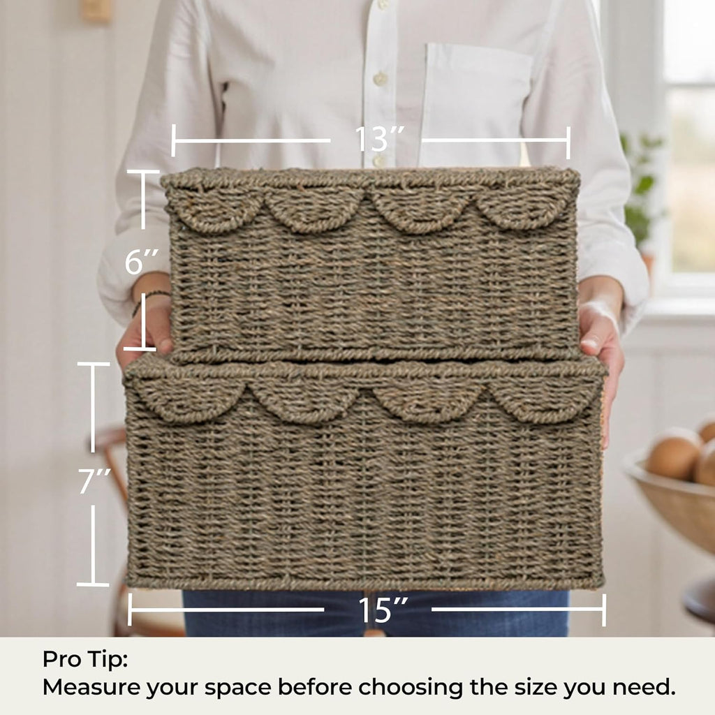 Beige Storage Basket — 15" - View 3