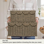 Beige Storage Basket — 15" - View 3