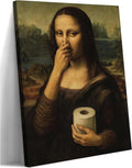 Framed Farmhouse Black Wall Decor — 10" — Mona Lisa Wrapped Canvas