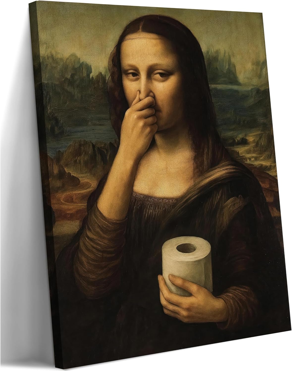 Framed Farmhouse Black Wall Decor — 10" — Mona Lisa Wrapped Canvas