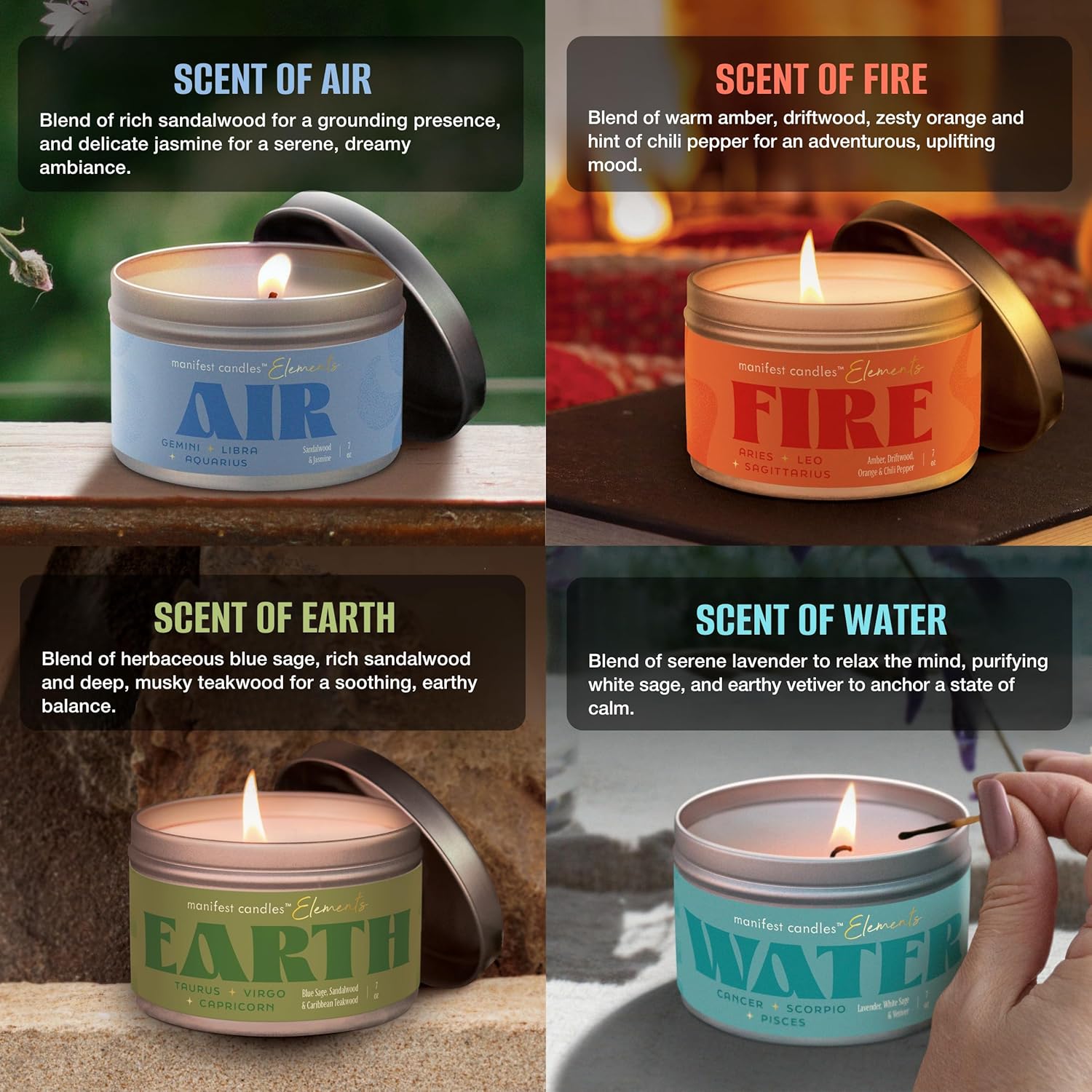 Soy Wax Green Candle Set - View 3