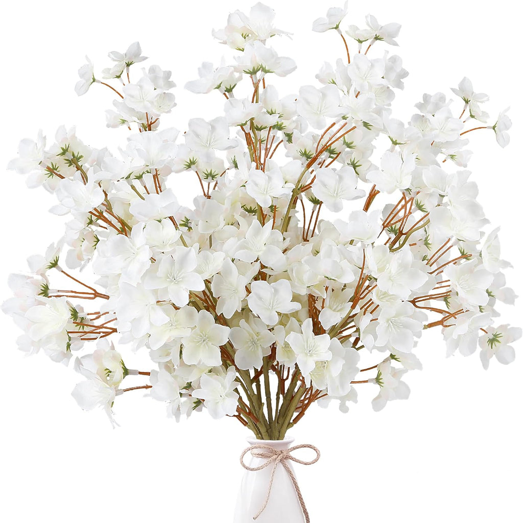 Pink Artificial Plant — 39" — White