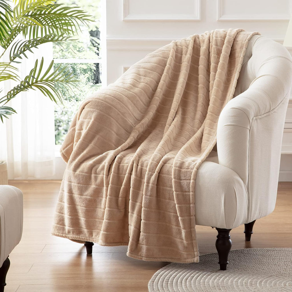 Luxe Beige Throw Pillow — 50" - View 7