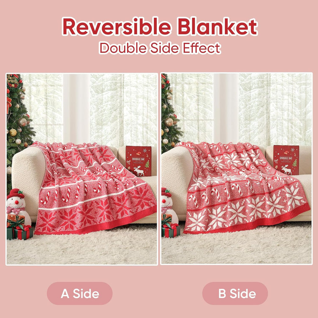 Red Throw Pillow — 50" - View 3