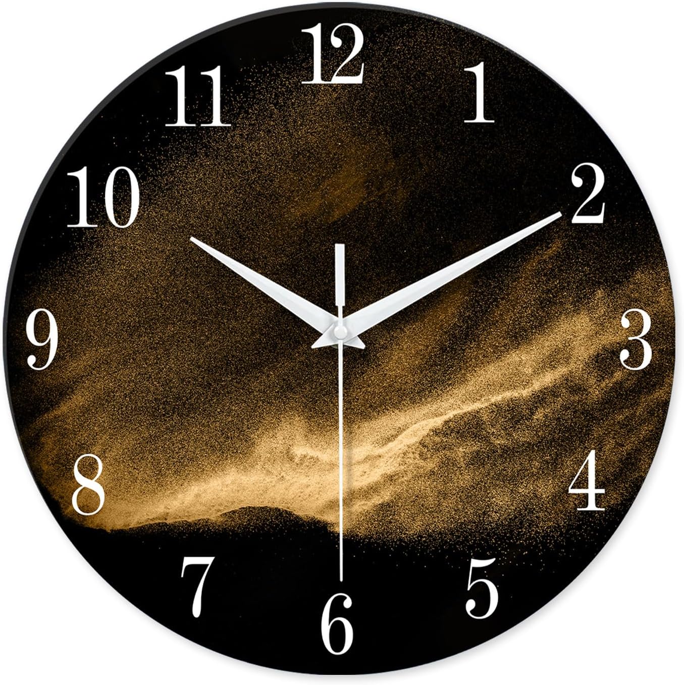 Battery Operated Black Wall Clock — 12" — 16 Inch