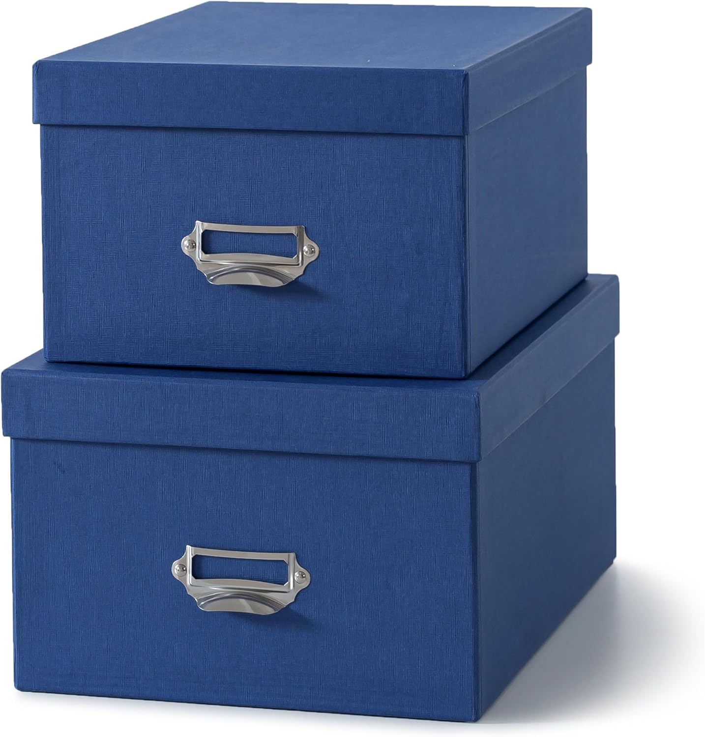 Beige Storage Basket — Set of 2 — Blue