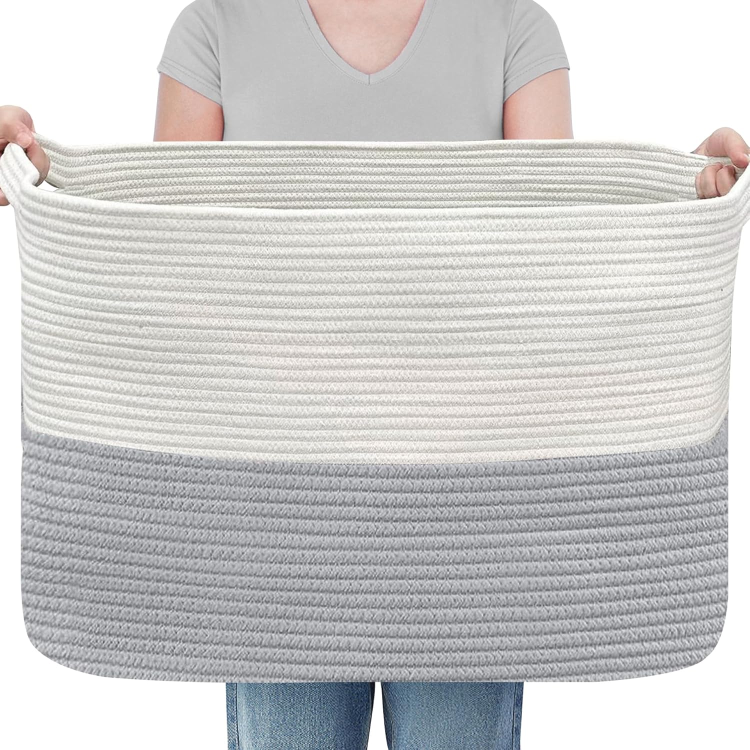 Boho Black Throw Pillow — 22" — White & Gray