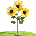 Beige Artificial Plant — Yellow Sunflowers