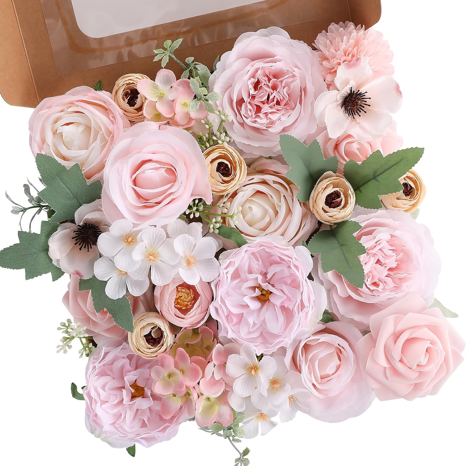 Blue Artificial Flowers — Blush Pink