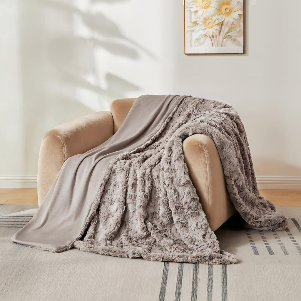 Beige Throw Pillow — 60"