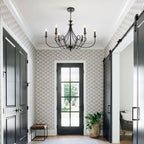 Farmhouse Black Chandelier - View 7