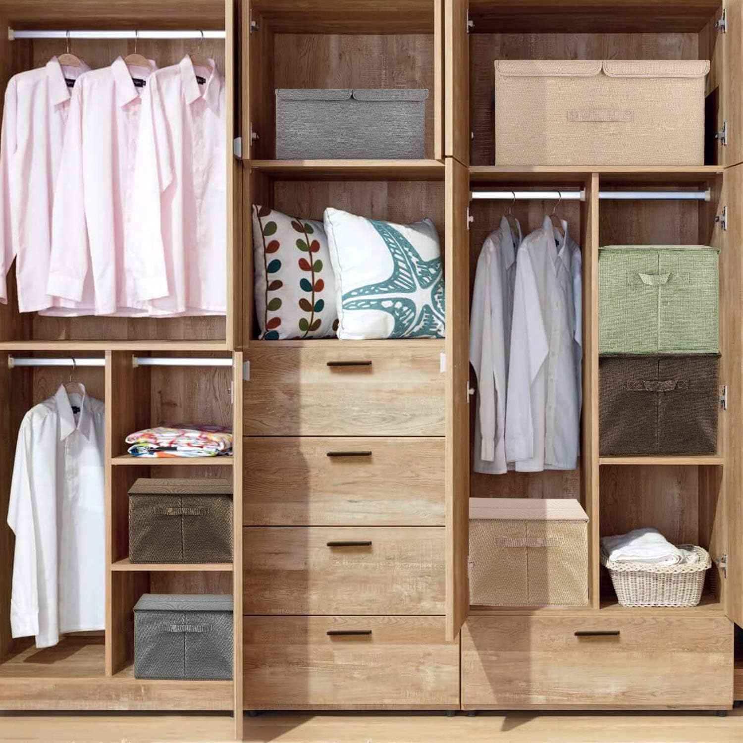 Linen Beige Storage Bin - View 5