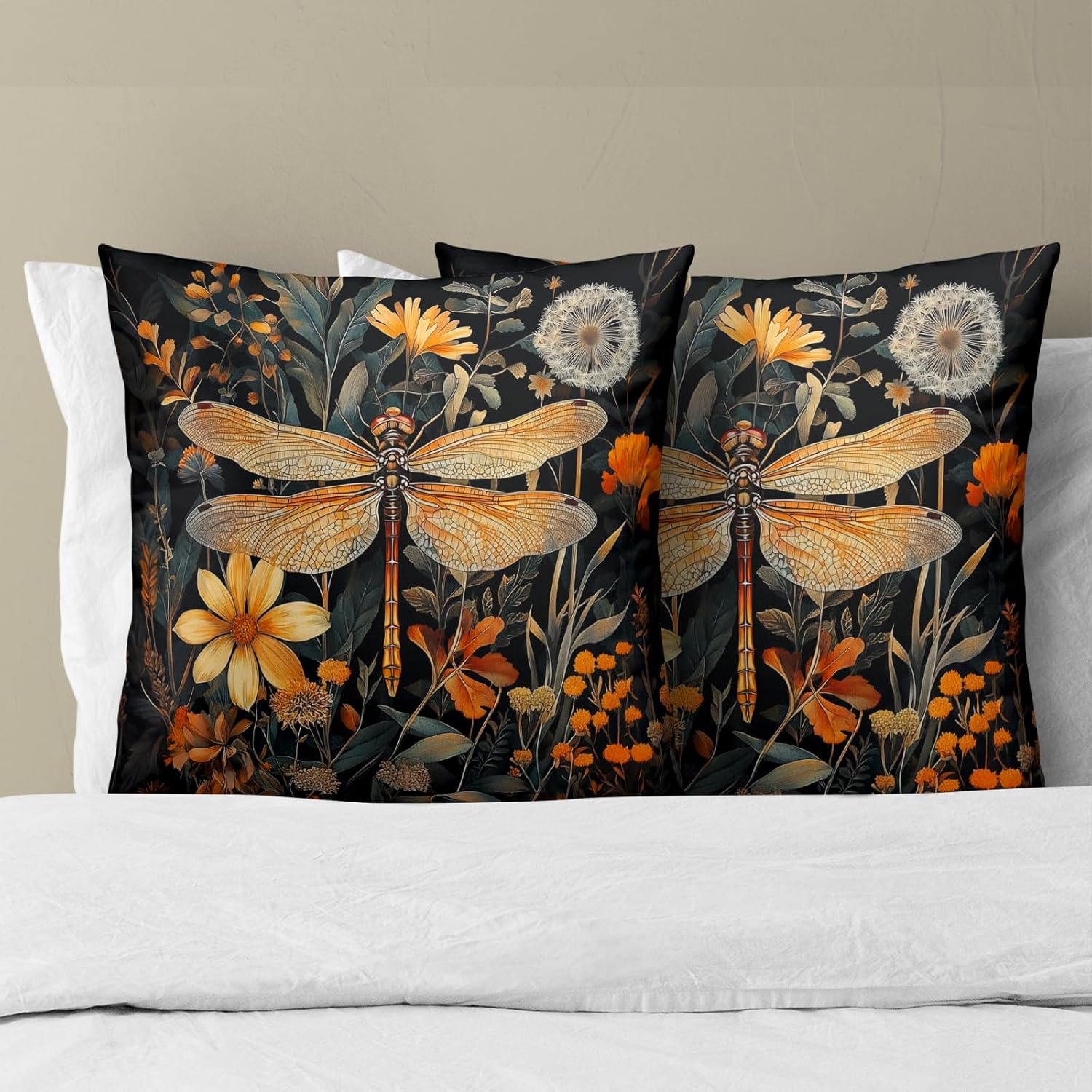Vintage Boho Black Pillow Cover — 18" - View 3