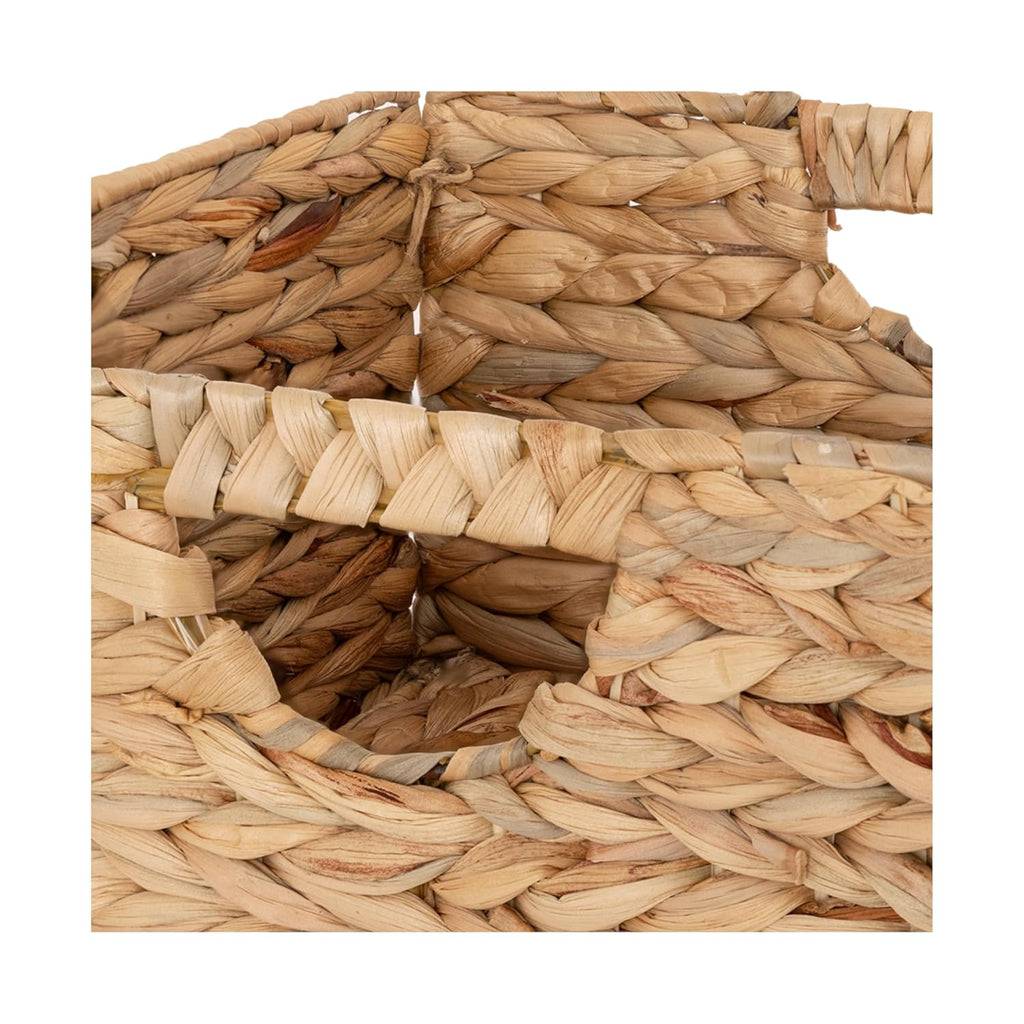 Handwoven Boho Beige Basket - View 2