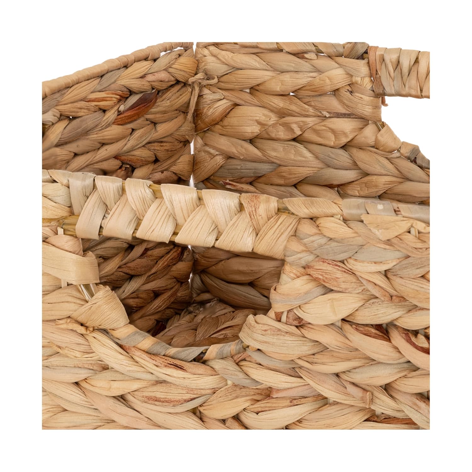 Handwoven Boho Beige Basket - View 2