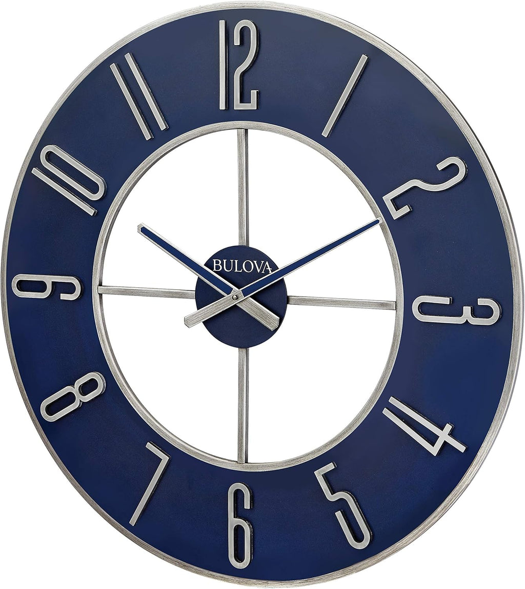 Battery Operated Modern Metal Wall Clock — 27" - View 2
