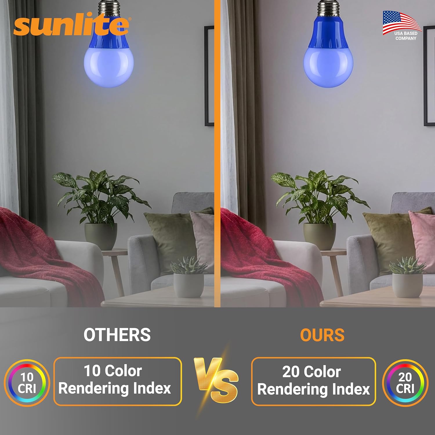 Dimmable Blue Smart Bulb — Set of 1 - View 4