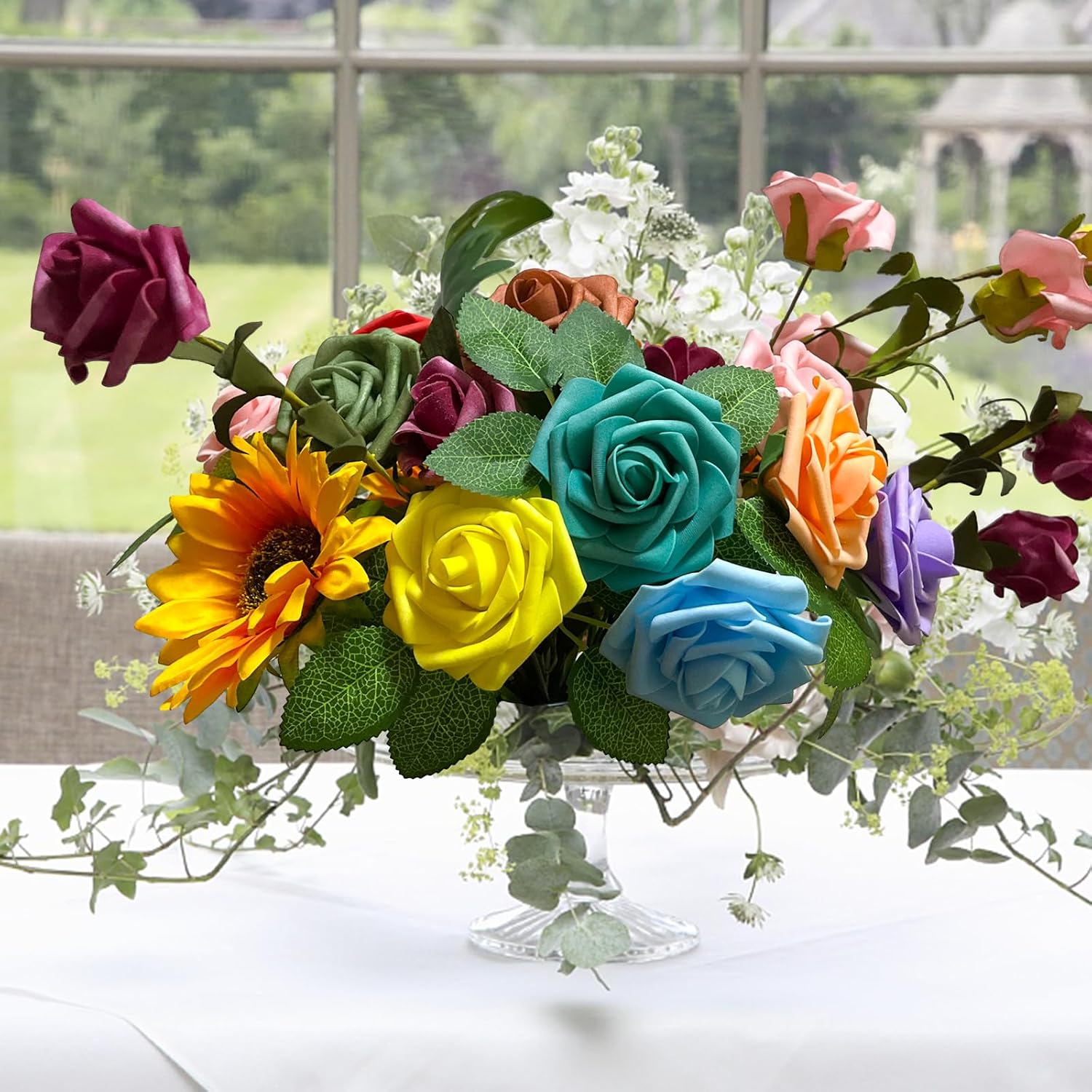 Black Artificial Flowers - View 4