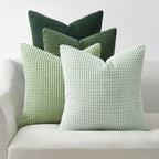 Boho Beige Throw Pillow Cover — 24" — Lightgreen