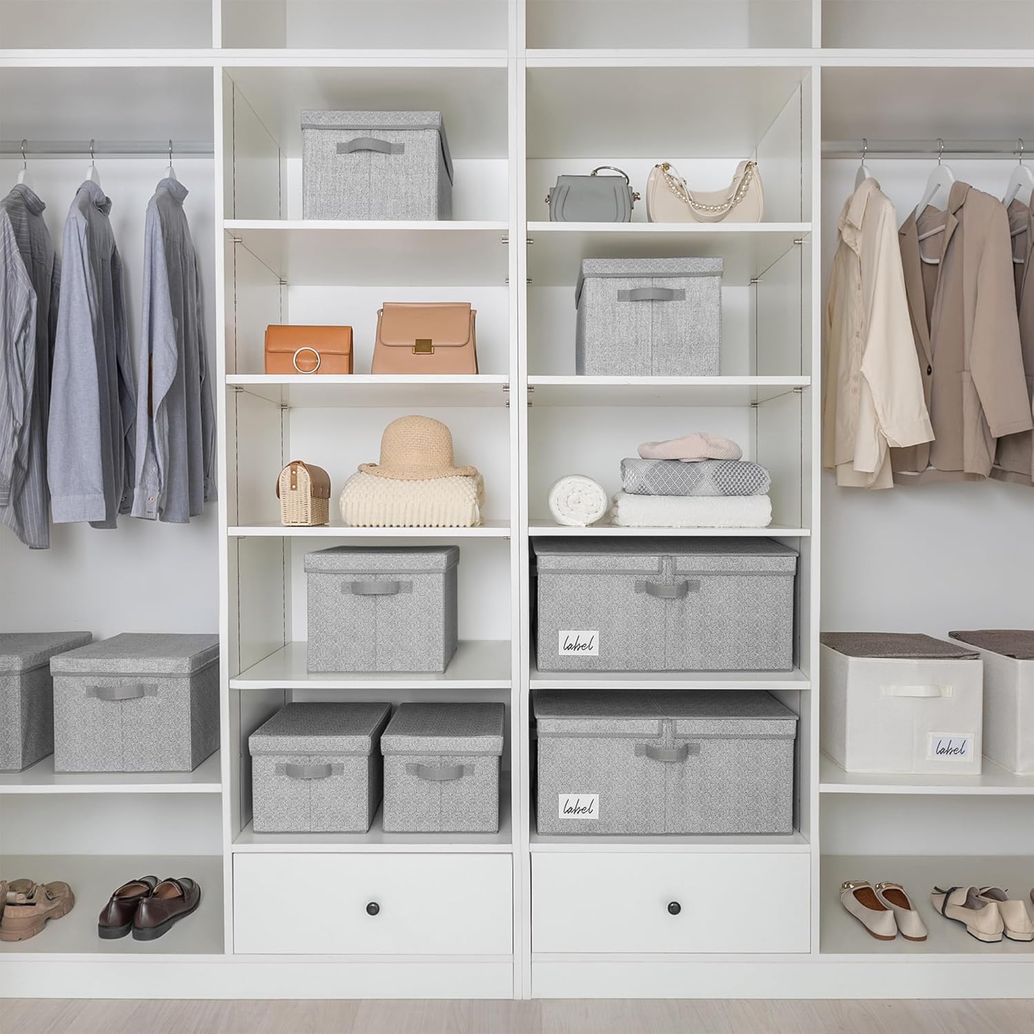 Beige Storage Bin - View 2