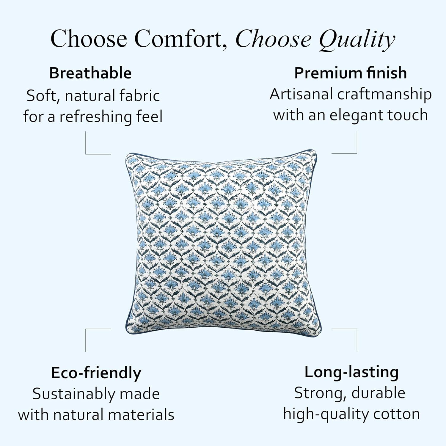 Boho Beige Cushion Cover — 20" - View 7