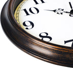 Battery Operated Gold Wall Clock — 12" - View 8