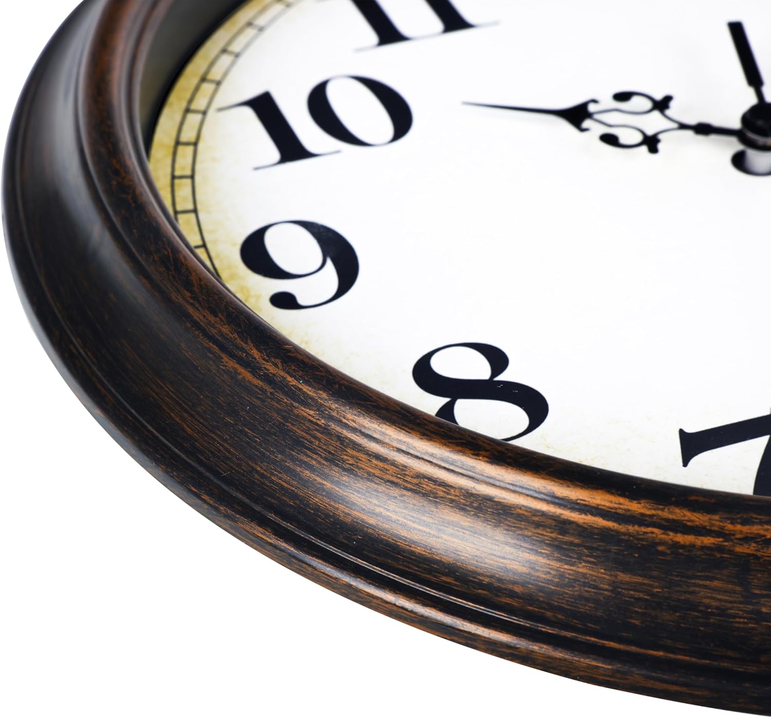 Battery Operated Gold Wall Clock — 12" - View 8