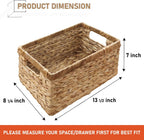 Handwoven Boho Rattan Storage Basket — 13.5" - View 2