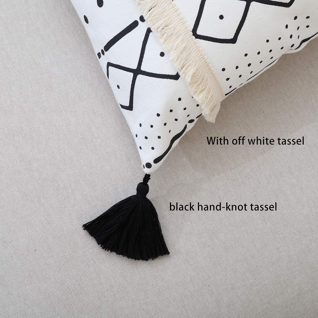 Boho Leather Throw Pillow Cover — 18" - View 4
