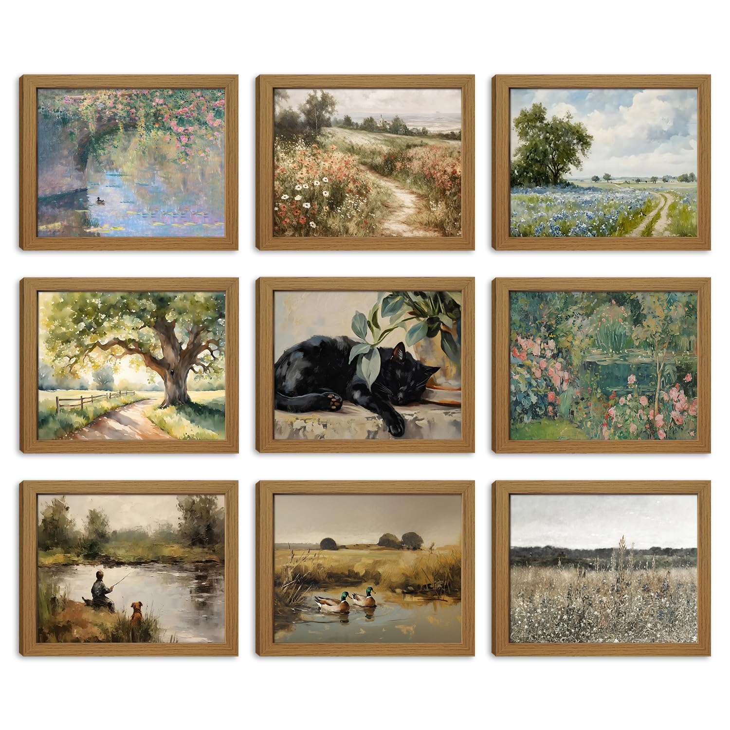 Unframed Farmhouse Black Wall Decor — 10"