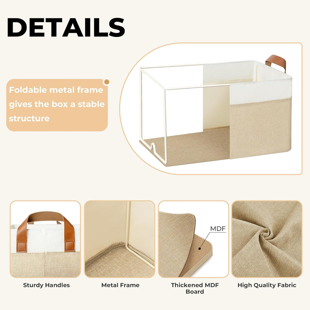 Beige Storage Bin - View 4