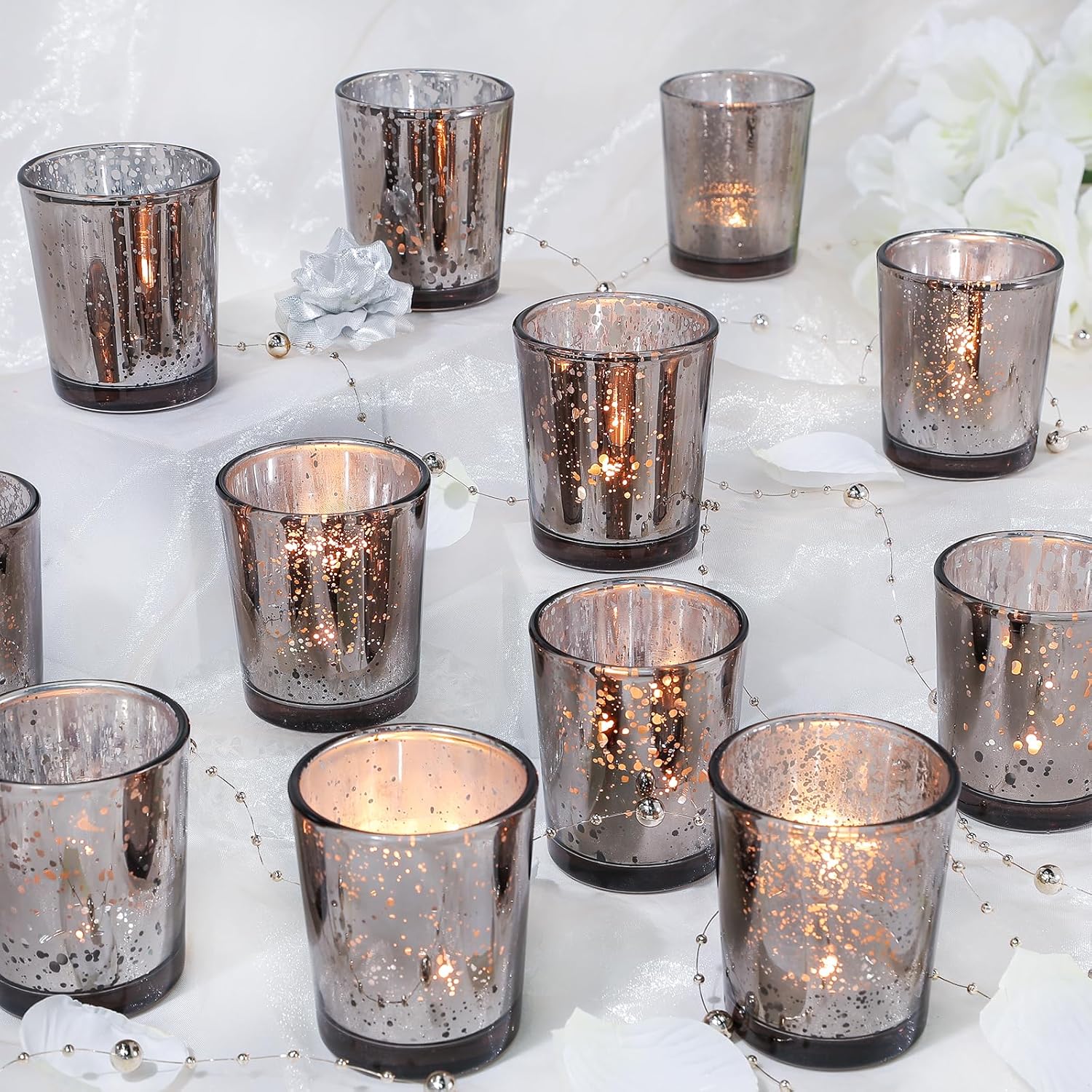 Luxe Black Candle — Set of 24 — Black