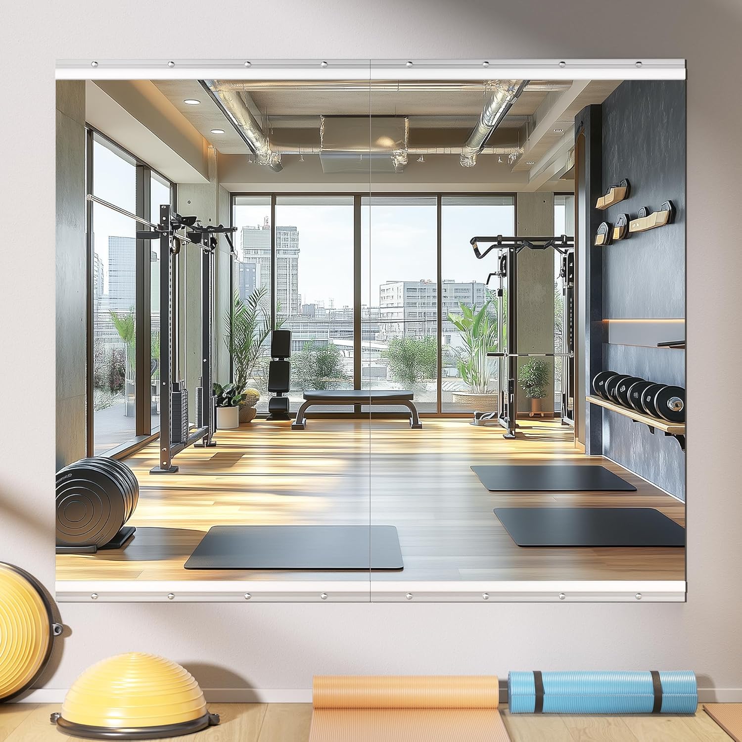 Glass Mirror — 95" — 48"x30"-2PCS