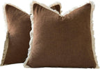 Boho Beige Throw Pillow Cover — 18" - View 9
