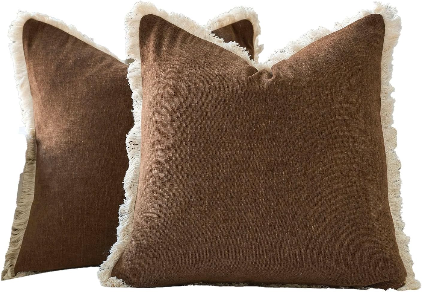Boho Beige Throw Pillow Cover — 18" - View 9