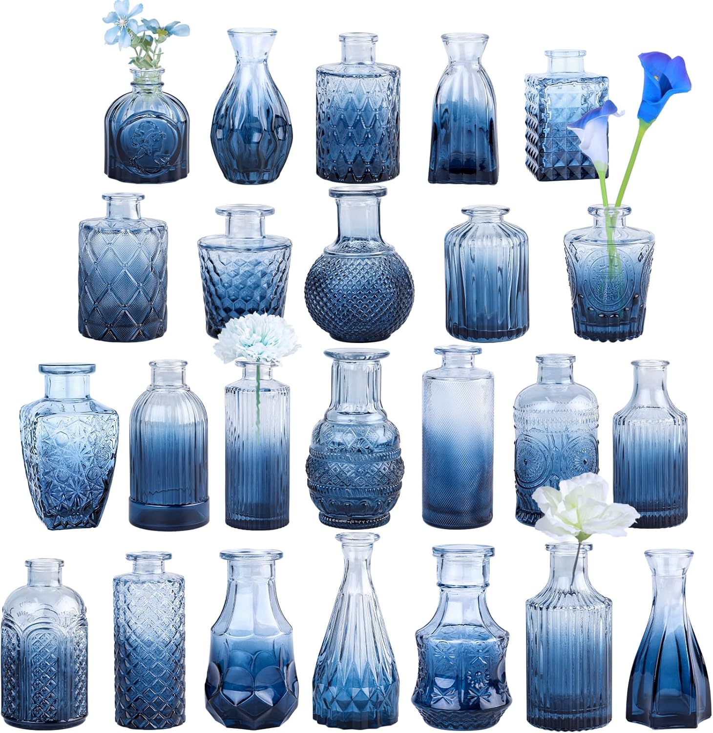 Black Vase — Blue-24pcs