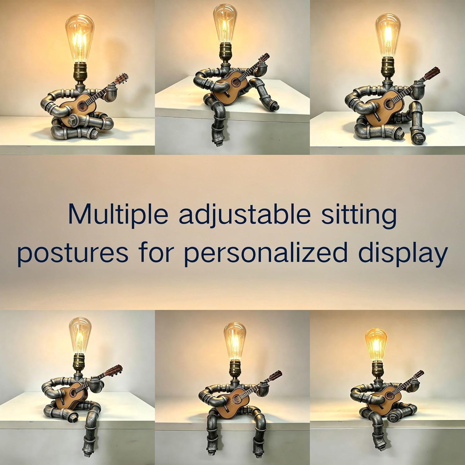 Adjustable Brown Desk Lamp - View 2