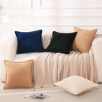 Boho Beige Throw Pillow Cover — 18" - View 4