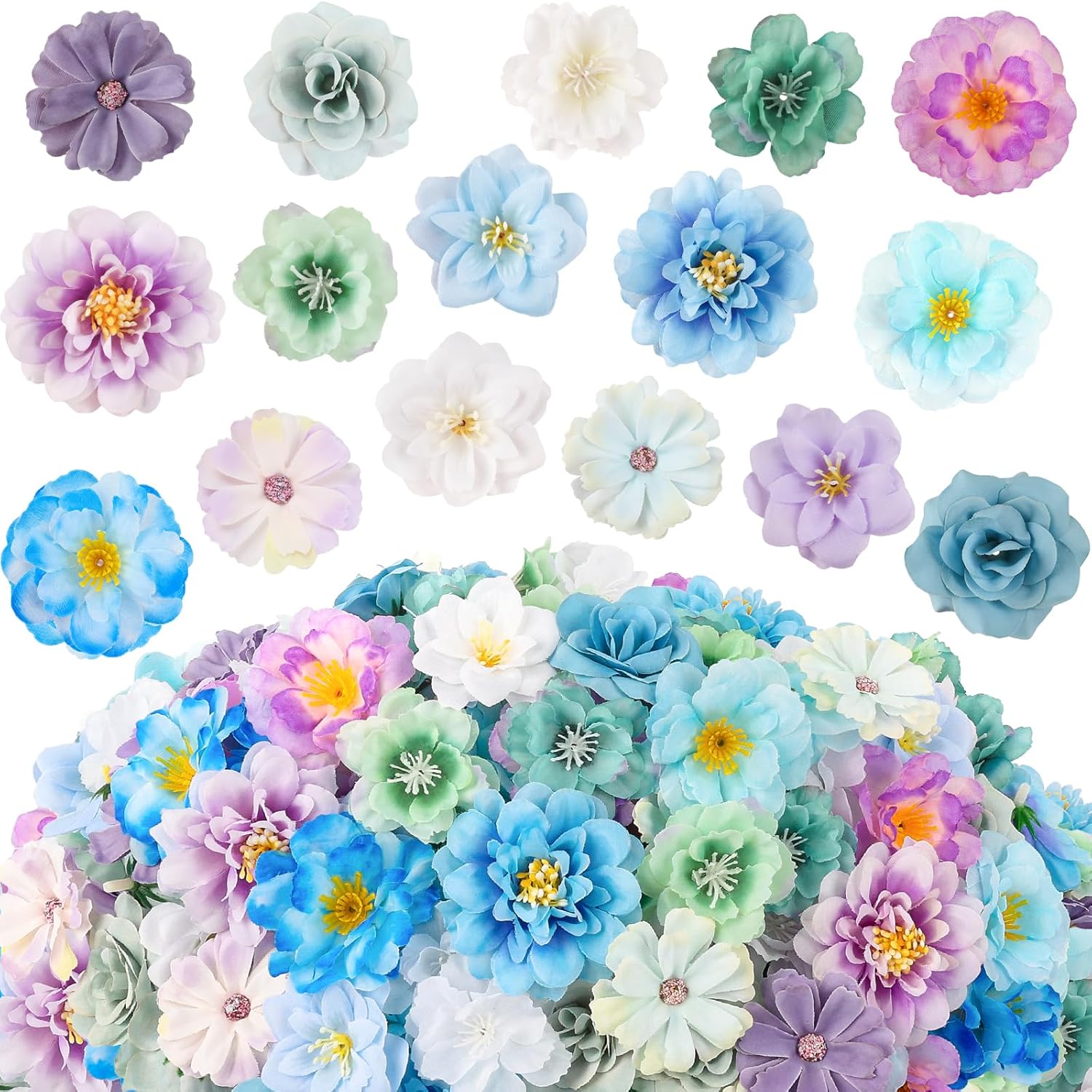 Beige Artificial Plant — Blue