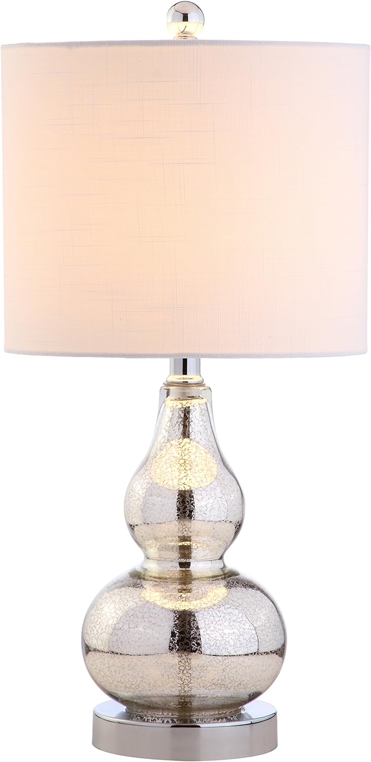 Linen Modern Black Nightstand Lamp — 20.5" — Single