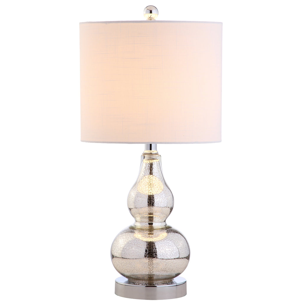 Linen Modern Black Nightstand Lamp — 20.5"
