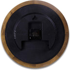 Battery Operated Mid-Century Wood Wall Clock — 14" - View 6