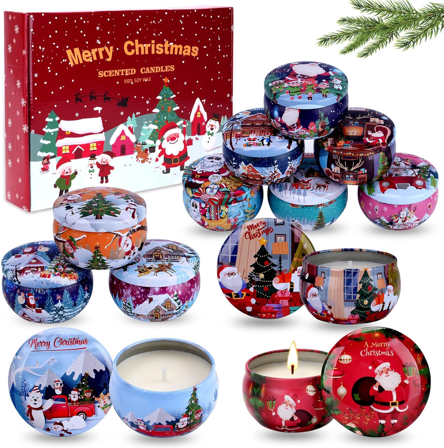 Scented Black Candle — Multicolor