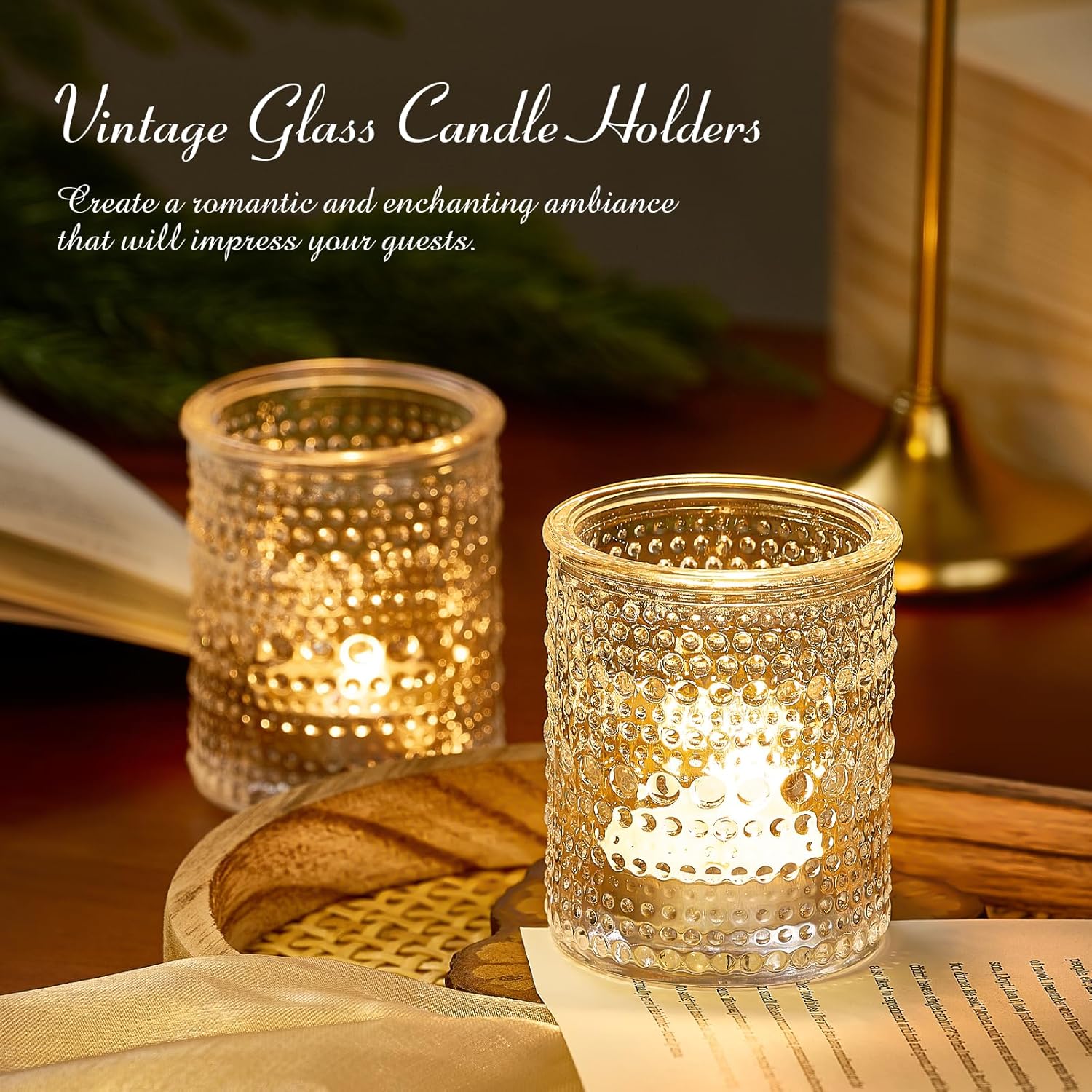 Vintage Green Candle - View 4