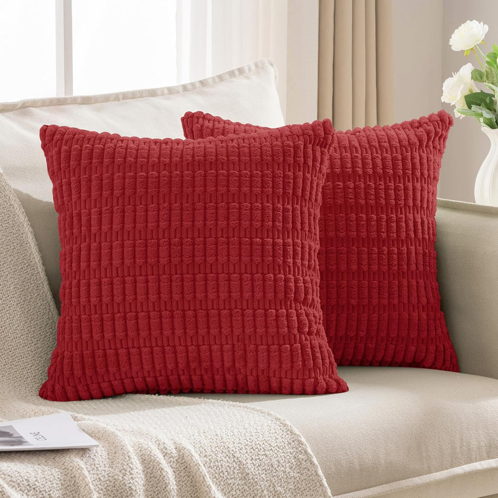 Boho Beige Throw Pillow Cover — 24" — 16" x 16" (Pack of 2)