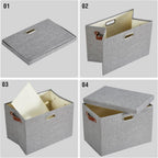 Beige Storage Bin — 17" - View 6