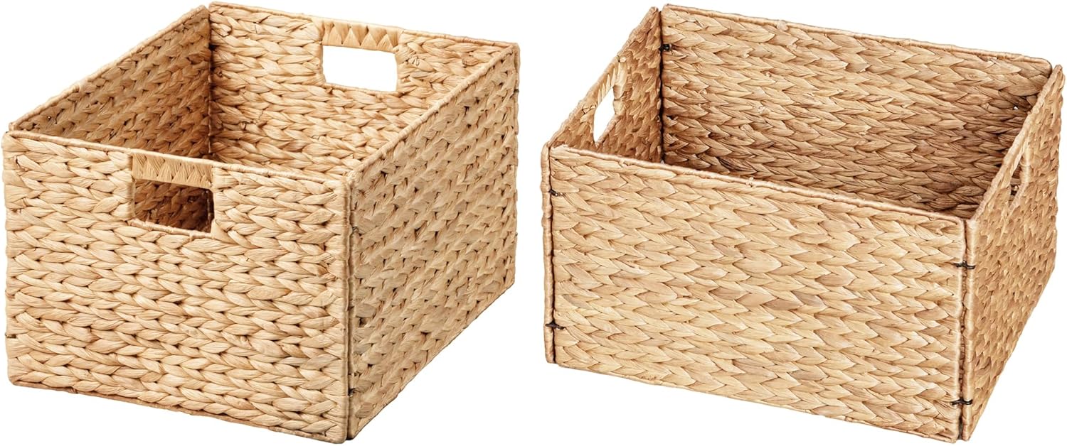 Boho Metal Storage Basket — 12" — 16.1"x12.6"x9.5"