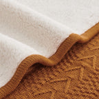 Knit Beige Throw Pillow — 50" - View 7