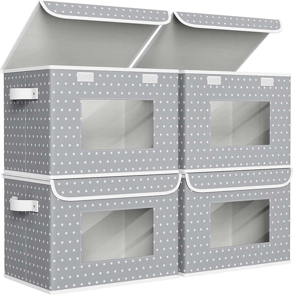 Beige Storage Bin — 12" — Grey Star