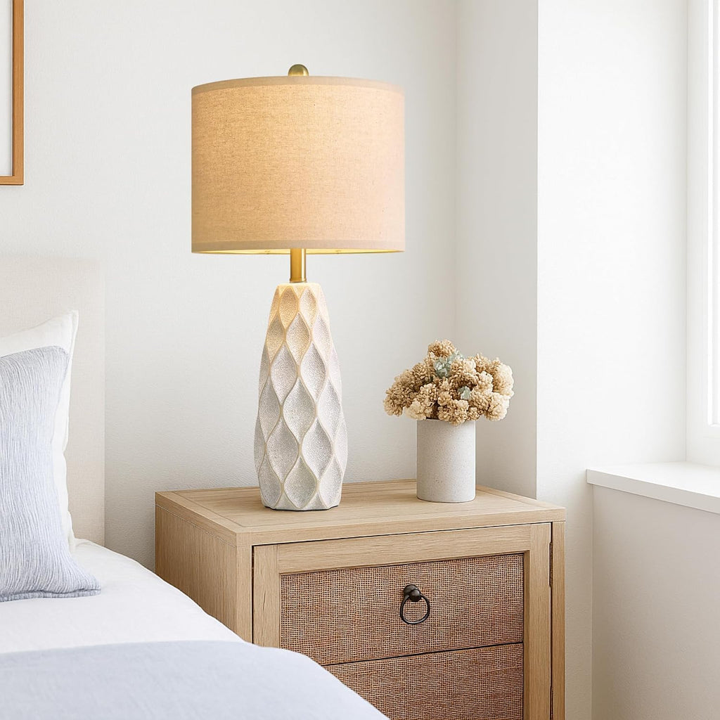 Vintage Boho Black Bedside Lamp — 27.5" - View 5
